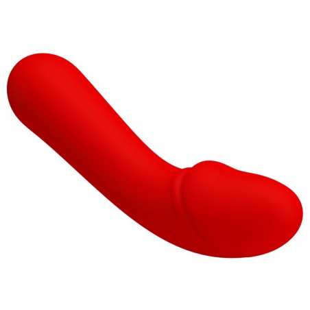 Vibromasseur Spécial Point G - Cetus Rouge - Waterproof - Rechargeable - 15 cm / Ø 3,5 cm - Pretty Love