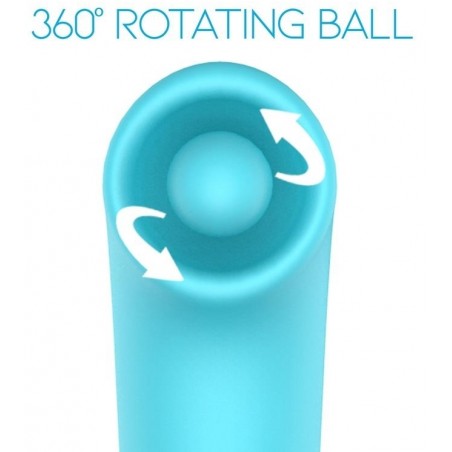 Rabbit Murly Turquoise - Boule Rotative - Stimulateur A Picots - Waterproof - Rechargeable - 12,5 cm / Ø 4 cm - Action