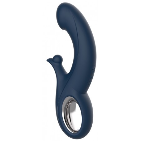 Rabbit Fury Bleu - Ergonomique - Waterproof - Rechargeable - 13 cm / Ø 3,5 cm - Kissen