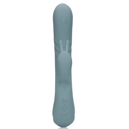 Rabbit Fingering Motion Gris - Fonction Doigté Et Balancement - Rechargeable - 12 cm / Ø 3,5 cm - Loveline