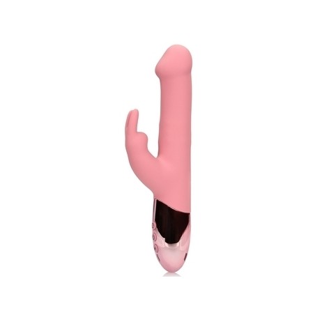 Rabbit Beadit Rose - Fonction Bille Rotative - Rechargeable - 12 cm / Ø 3,6 cm - Loveline