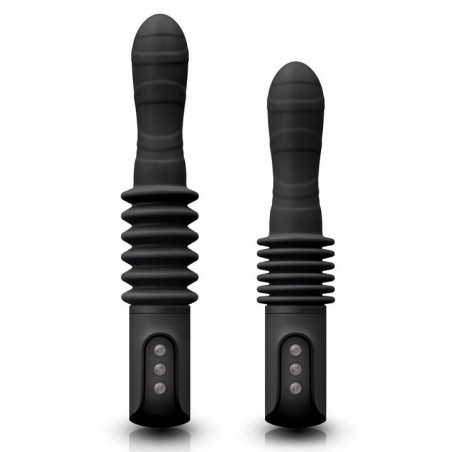 Gode Vibrant - Deep Stroker Noir - Fonction Va-Et-Vient - Vaginal Ou Anal - Rechargeable - De 11 A 16 cm / Ø 5 cm - Renegade