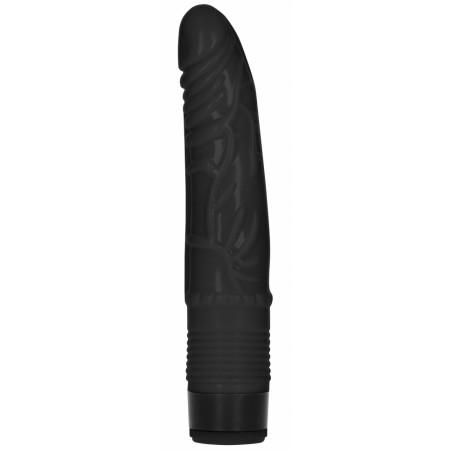 Gode Vibrant Slight Realistic Dildo Vibe Noir - Gland Saillant - Réaliste - 16 cm / Ø 3,8 cm - GC