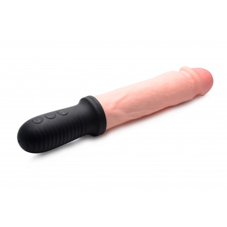 Gode Vibrant Auto Pounder - Anal Ou Vaginal - Fonction Va-Et-Vient - Rechargeable - 17 A 19 cm / Ø 4 cm - Master Series