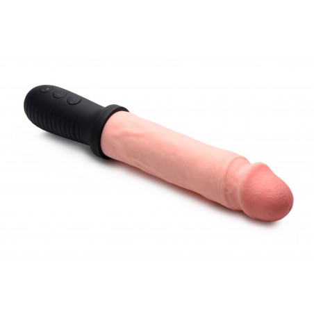 Gode Vibrant Auto Pounder - Anal Ou Vaginal - Fonction Va-Et-Vient - Rechargeable - 17 A 19 cm / Ø 4 cm - Master Series