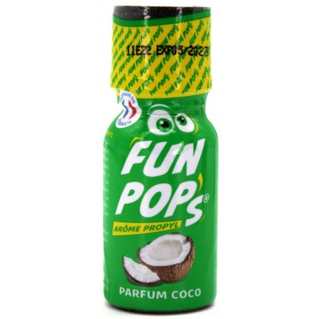 Poppers Fun Pop's Propyle - Odeur Noix De Coco - Stimulant Sexuel Unisexe Et Euphorisant - 15 ml