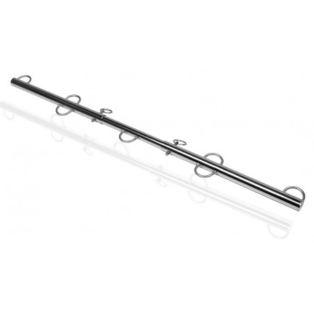 Barre D'Attaches En Métal Spreaderhooks Pour Poignets Ou Chevilles En 3 Parties - 5 Anneaux - 76 cm - Ouch