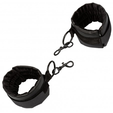 Collar Body Restraint Boundless Noir - Collier /Menottes Poignets Amovibles /Bande Centrale /6 Anneaux /Ceinture - Calecotics