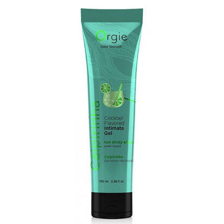 Lubrifiant A Base D'Eau Cocktail Caipirinha - Comestible - Saveur Citron / Cachaça - 100 Ml - Orgie