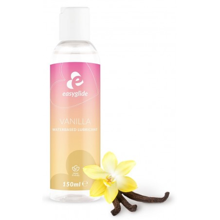Lubrifiant A Base D'Eau Vanilla - Comestible - Goût Vanille - Flacon 150 Ml - Easy Glide