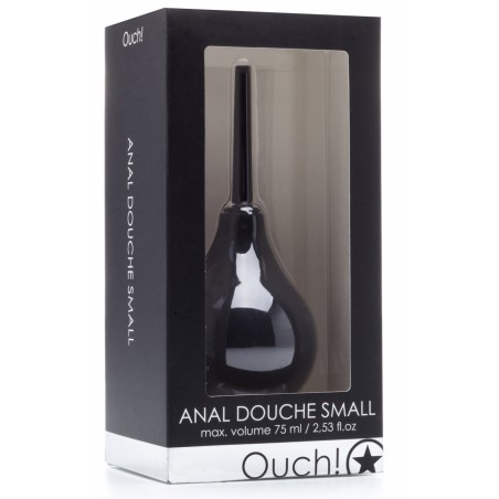 Poire De Lavement Anal Small Noir - Embout Droit - 75 Ml - 5,5 cm / Ø 0,8 cm - Ouch