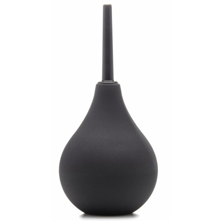 Poire De Lavement Anal Médium Noir - Embout Droit - 125 Ml - 5,5 cm / Ø 0,8 cm - Ouch