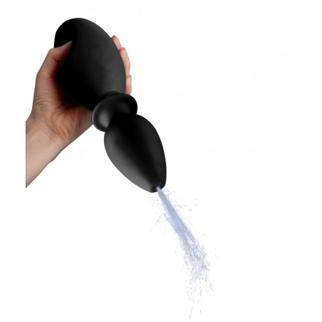 Poire De Lavement Anal Plug Fresh - Silicone Noir - Embout Plug Amovible - 275 Ml - 10 cm / Ø 5 cm - NMC