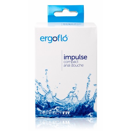 Poire De Lavement Anal Ergoflo Impluse - Silicone Noir - Embout Droit - 300 Ml - 5,5 cm / Ø 0,8 cm - Perfect Fit