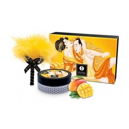 Poudre De Corps Délectable Et Son Plumeau - Mangue Enivrante - 75 Gr - Shunga