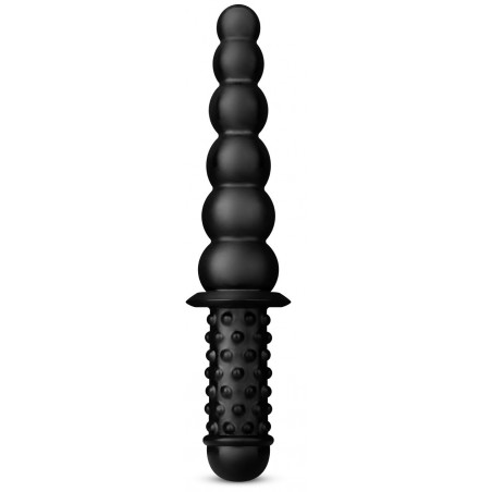 Gode Avec Poignée - Akimbo Noir - 6 Boules - 21 cm / Ø 5,3 cm - Buttr