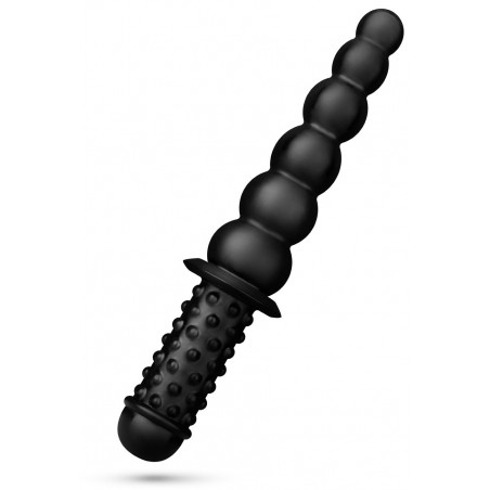 Gode Avec Poignée - Akimbo Noir - 6 Boules - 21 cm / Ø 5,3 cm - Buttr