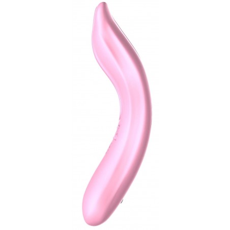Stimulateur de clitoridien A 2 Têtes - Bloom Rose - Waterproof - Rechargeable - 10 cm / 4 cm - Toyjoy