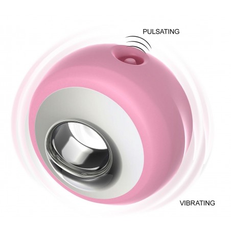Stimulateur clitoridien Et Massage - Verve Rose - Waterproof - Rechargeable - Ø 7,5 cm - Toyjoy