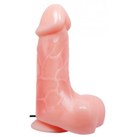 Gode Vibrant Jonas Chair - Gland Décalotté - Télécommande Filaire - Ventouse/Harnais - 12 cm / Ø 4,3 cm - Baile