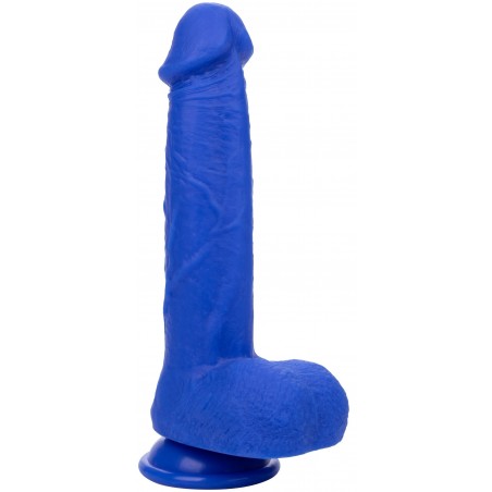 Gode Vibrant Captain A Ventouse Bleu - Waterproof - Rechargeable - 16 cm / Ø 4 cm - Calexotics