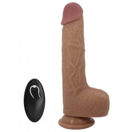 Gode Va-Et-Vient A Ventouse Tommy Chair - Télécommandé - Etanche - Rechargeable - 16 A 18 cm / Ø 4 cm - Pretty Love