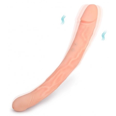 Double gode Vibrant - Dong King 3 Chair - Télécommandé - Waterproof - Rechargeable - 31 cm / De 3 A 4 cm - RealCockz