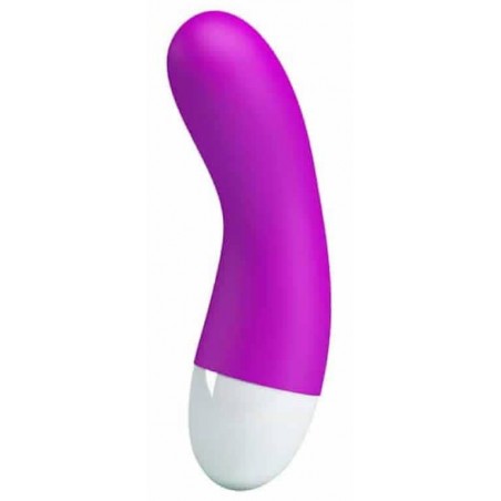 Vibromasseur Ou Stimulateur Clitoridien Compact - Ian Violet - Waterproof - Rechargeable - 12 cm / Ø 4 cm - Pretty Love
