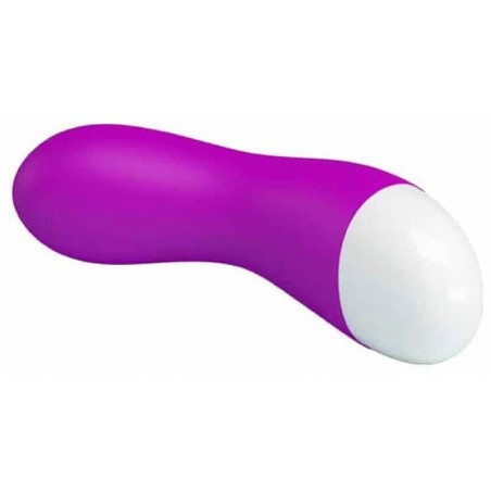 Vibromasseur Ou Stimulateur Clitoridien Compact - Ian Violet - Waterproof - Rechargeable - 12 cm / Ø 4 cm - Pretty Love
