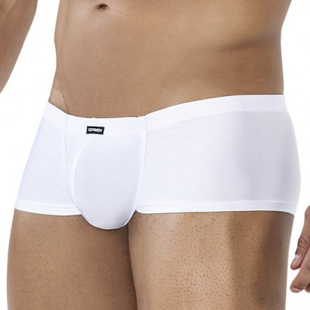 Boxer Court Hipster - Blanc Satiné - Confortable Et Extensible - Tailles : S / M / L / XL - Cut4Men