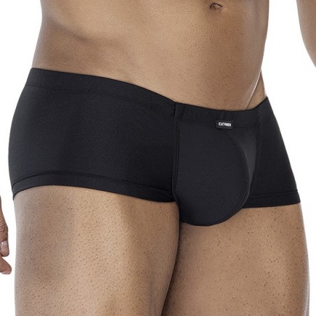 Boxer Court Hipster - Noir Satiné - Confortable Et Extensible - Tailles : S / M / L / XL - Cut4Men