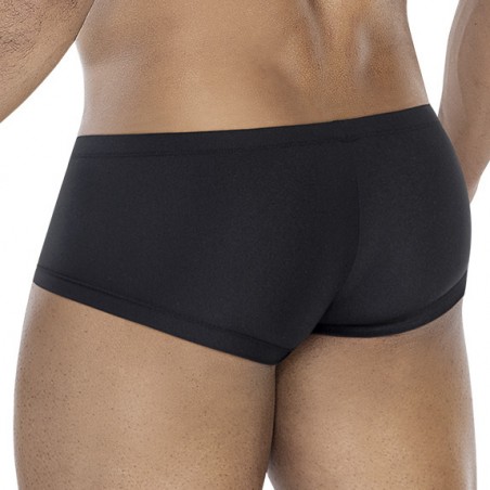 Boxer Court Hipster - Noir Satiné - Confortable Et Extensible - Tailles : S / M / L / XL - Cut4Men