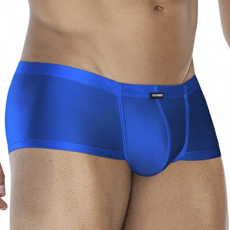Boxer Court Hipster - Bleu Satiné - Confortable Et Extensible - Tailles : S / M / L / XL - Cut4Men