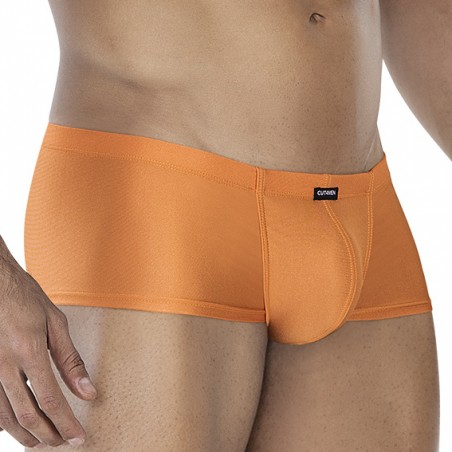 Boxer Court Hipster - Orange Satiné - Confortable Et Extensible - Tailles : S / M / L / XL - Cut4Men