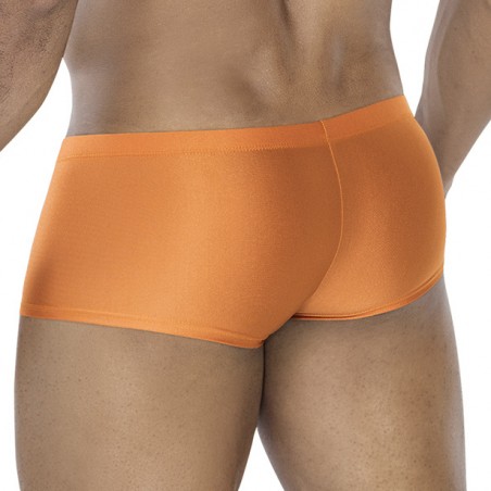 Boxer Court Hipster - Orange Satiné - Confortable Et Extensible - Tailles : S / M / L / XL - Cut4Men