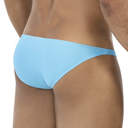 Mini Slip Low Rise Bulge - Turquoise Satiné - Confortable Et Extensible - Tailles : S / M / L / XL - Cut4Men