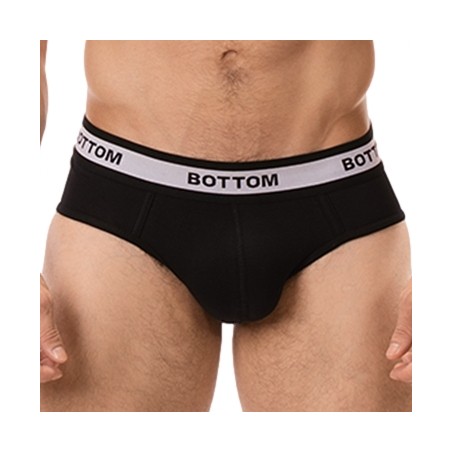 Backless Bottom Fesses Nues Noir - Ceinture Blanche - Tailles :  S / M / L / XL - Bercode Berlin