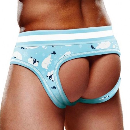 Bottomless Ours Blancs Prowler - Fond Bleu - Blanc Fesses Nues - Tailles : S/ M/ L/ XL/ XXL - Prowler Underwear
