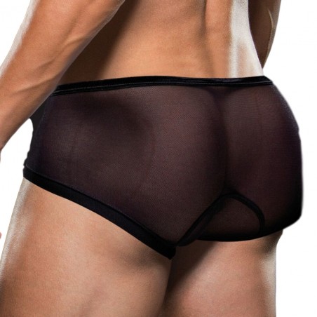 Boxer Court Conspiracy En Mesh Transparent Noire - Tailles : S-M / M-L / L-XL - Envy