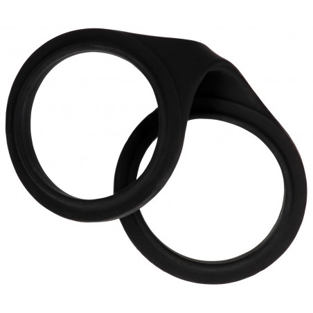 Menottes De Poignets Siliconecuffs - Silicone Noir - Sans Fermeture - 19 cm / Ø 5,5 cm - Ouch