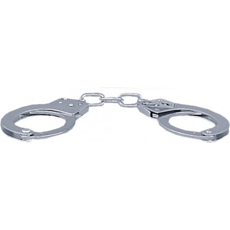 Menottes Simply Pour Poignets - Métal Argenté - 2 Jeux De Clés - Chaîne - Seven Création