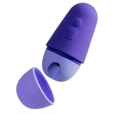Stimulateur Clitoridien Compact - Free X Violet - A Air Pulsé - Rechargeable - 11 cm / Ø 3,8 cm - Romp