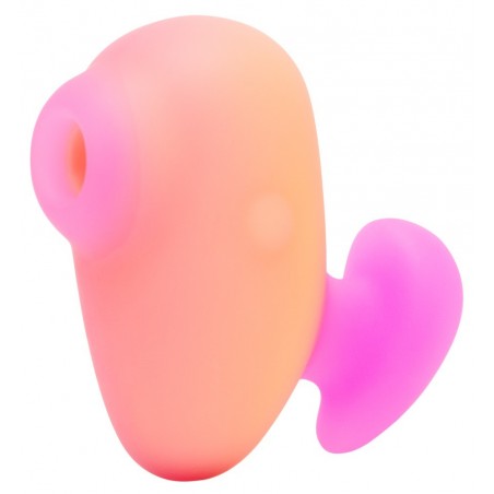 Stimulateur Clitoridien Compact - Kiss Orange Et Rose - A Air Pulsé - Rechargeable - 6,5 cm / Ø 6,5 cm - Romp