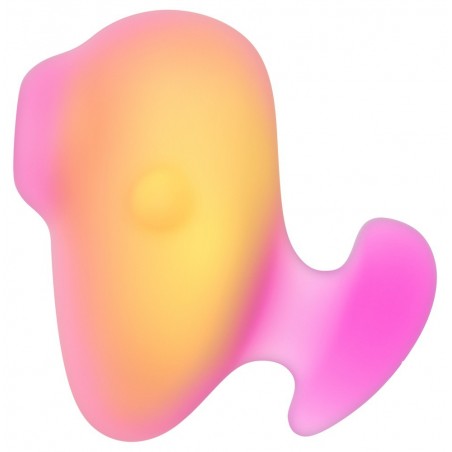 Stimulateur Clitoridien Compact - Kiss Orange Et Rose - A Air Pulsé - Rechargeable - 6,5 cm / Ø 6,5 cm - Romp