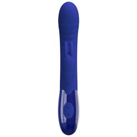 Rabbit Cerberus-Youth Bleu - Oreilles De Lapin - Fonction Léchage - Rechargeable - 11 / Ø 3,2 cm - Pretty Love