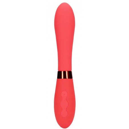 Vibromasseur Droit Et Lisse - Smooth Line Rouge - Rechargeable - 11 cm / Ø 3,4 cm - Loveline