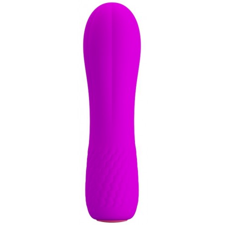 Vibromasseur Allen Violet - Vaginal Et Zones Erogènes - Waterproof - Rechargeable - 12 cm / Ø 3 cm - Pretty Love