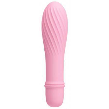 Vibromasseur Compact Et Torsadé - Solomon Rose - Vaginal Et Zones Erogènes - 9 cm / Ø 2,8 cm - Pretty Love