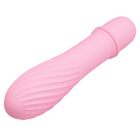 Vibromasseur Compact Et Torsadé - Solomon Rose - Vaginal Et Zones Erogènes - 9 cm / Ø 2,8 cm - Pretty Love
