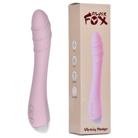 Vibromasseur Structuré - Fox Lindo Rose - Waterproof - Rechargeable - 14 cm / Ø 3 cm - Myplaytoys